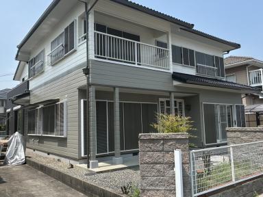 四日市市大矢知町T様邸外部塗装工事完工いたしました。